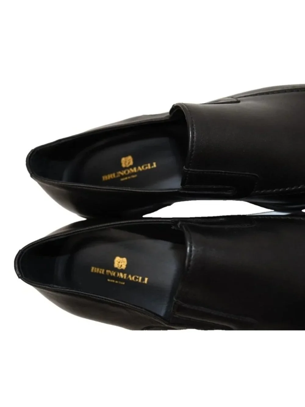 New! Bruno Magli RAGING Loafer Leather Slip-on Black Size 11 M DD466A